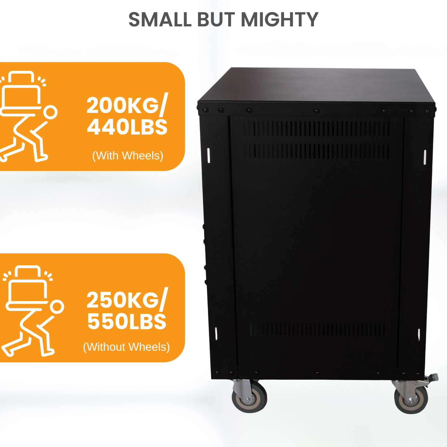 SL 438 12U Server Rack - Network / AV / Computer Rack Cabinet with Bonus Shelf