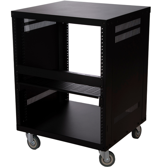 SL 438 12U Server Rack - Network / AV / Computer Rack Cabinet with Bonus Shelf