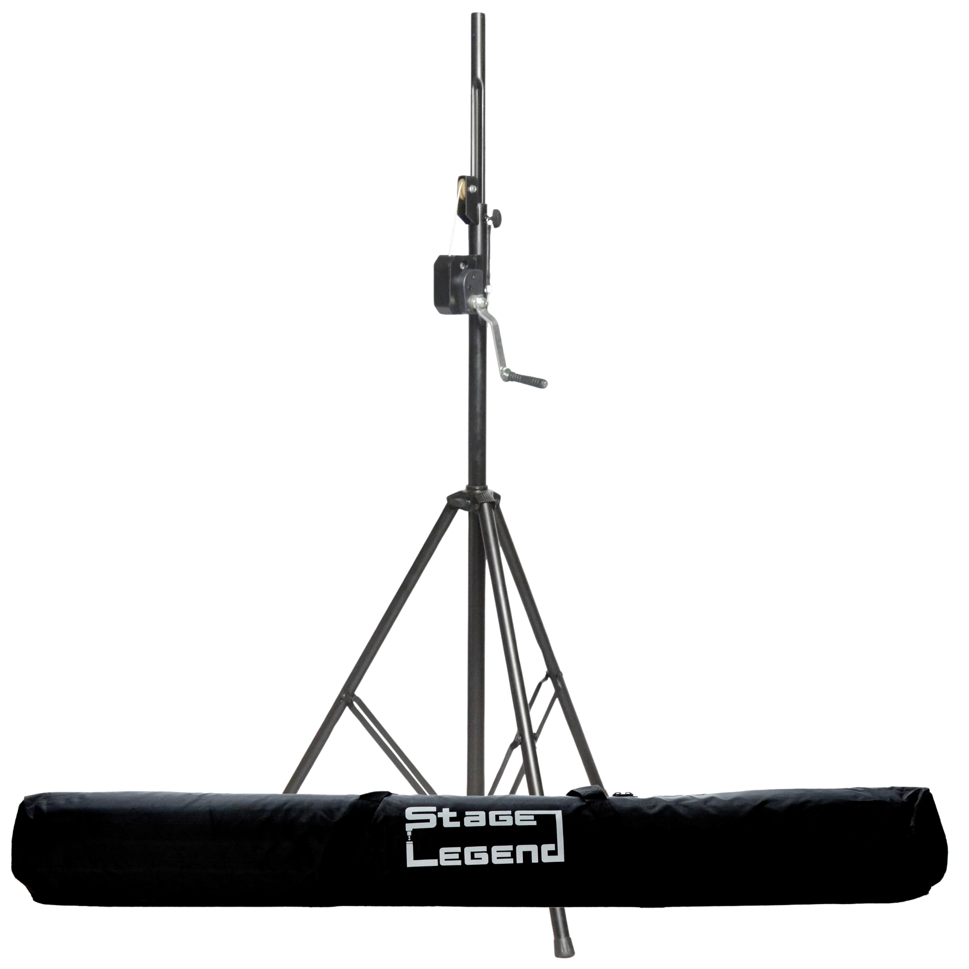 Pyle Universal Dual PA DJ Tripod 2 Speaker Stand Kit With Adjustable Height & Storage Bag
