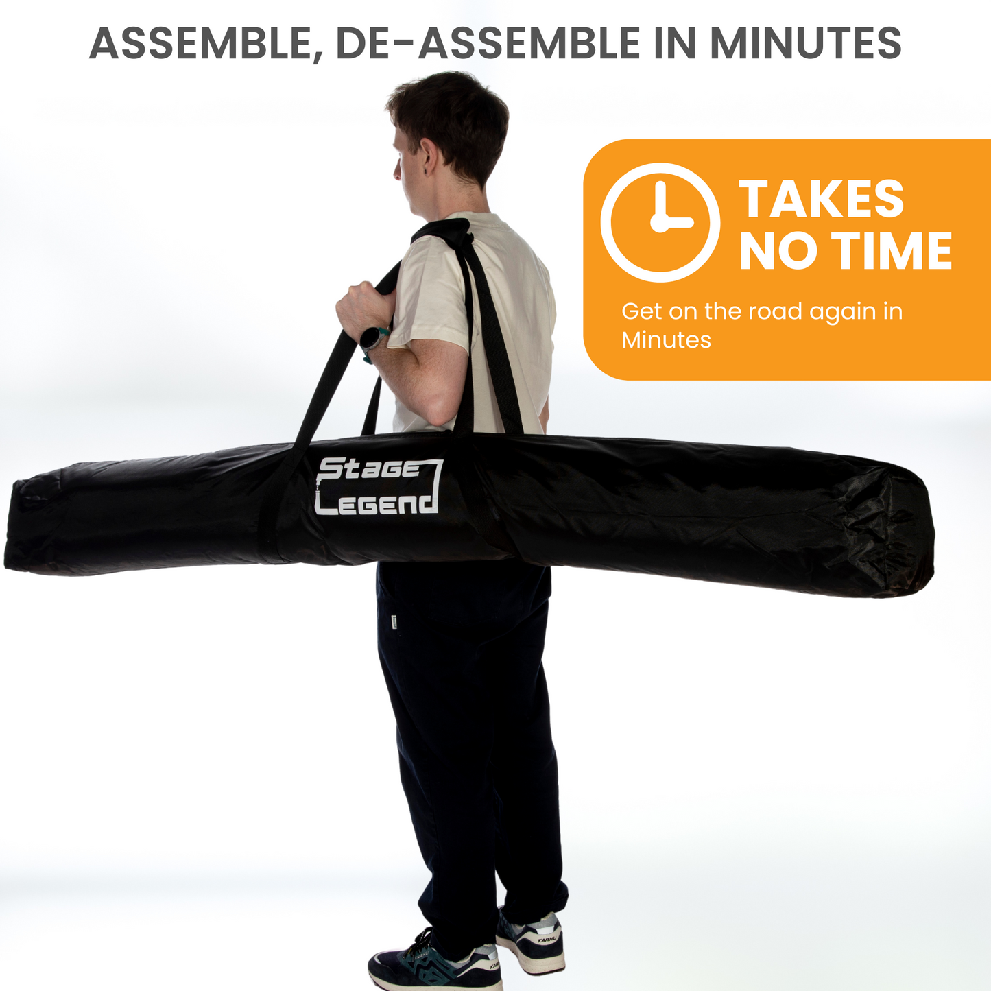 SL-552-Professional DJ Light Stand - Portable T-Bar Stage Lighting Stand / Truss